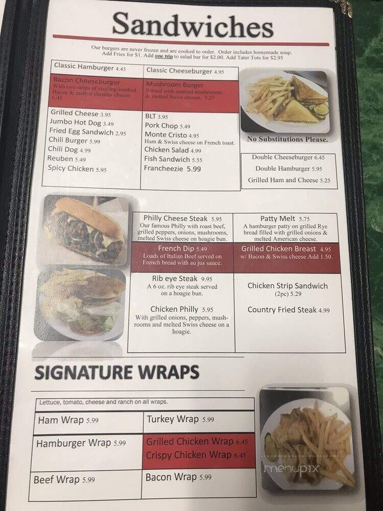 Steele Family Restaurant - Steele, MO menu_pic