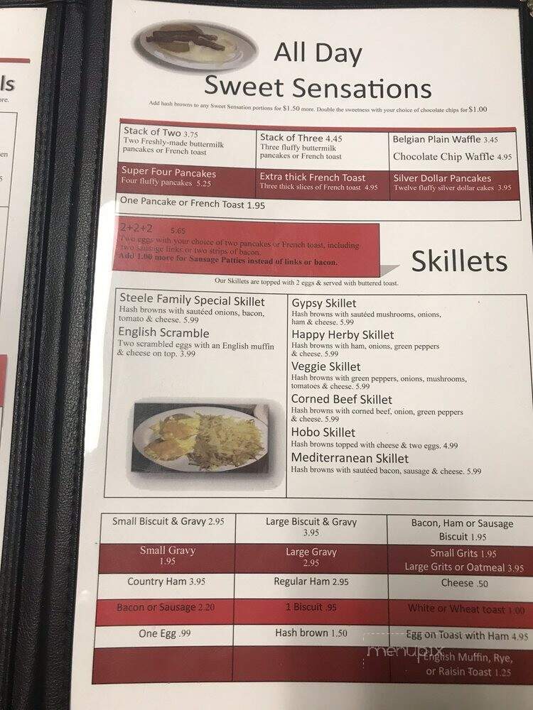 Steele Family Restaurant - Steele, MO menu_pic