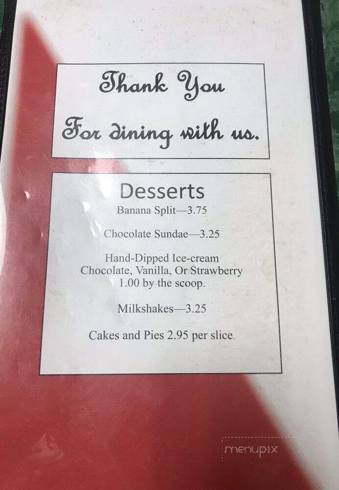 Steele Family Restaurant - Steele, MO menu_pic