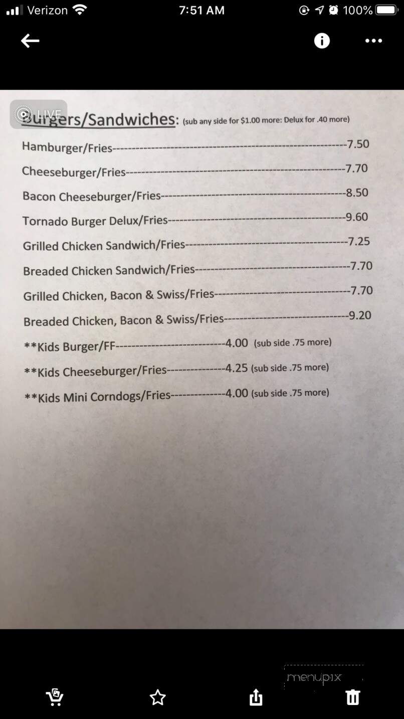 Centerville Steakhouse - Centerville, SD menu_pic