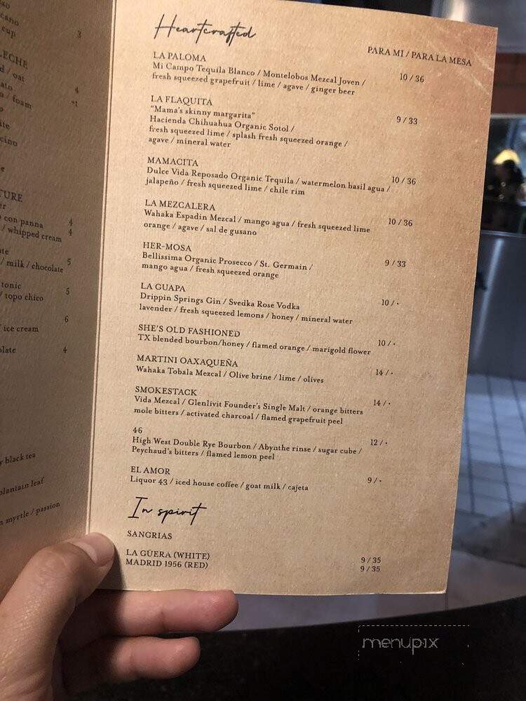 Mamacitas Cafe and Cantina - El Paso, TX menu_pic