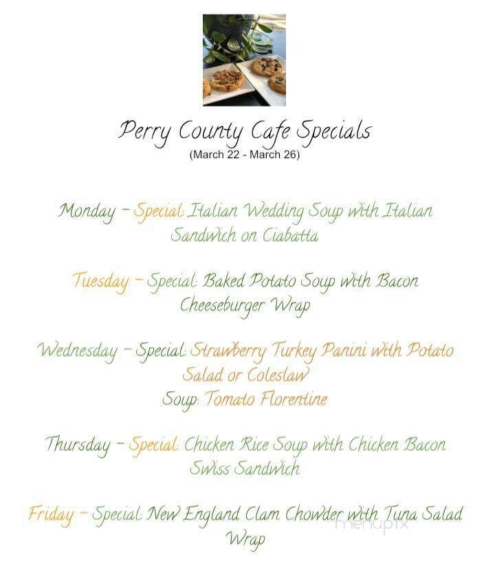 Perry County Cafe - New Bloomfield, PA menu_pic