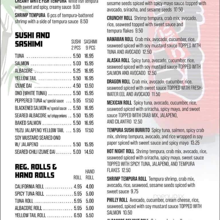 Kazuyo Sushi by Chef Joe - Santa Clarita, CA menu_pic