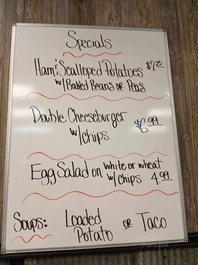 Log House Restaurant - Argos, IN menu_pic