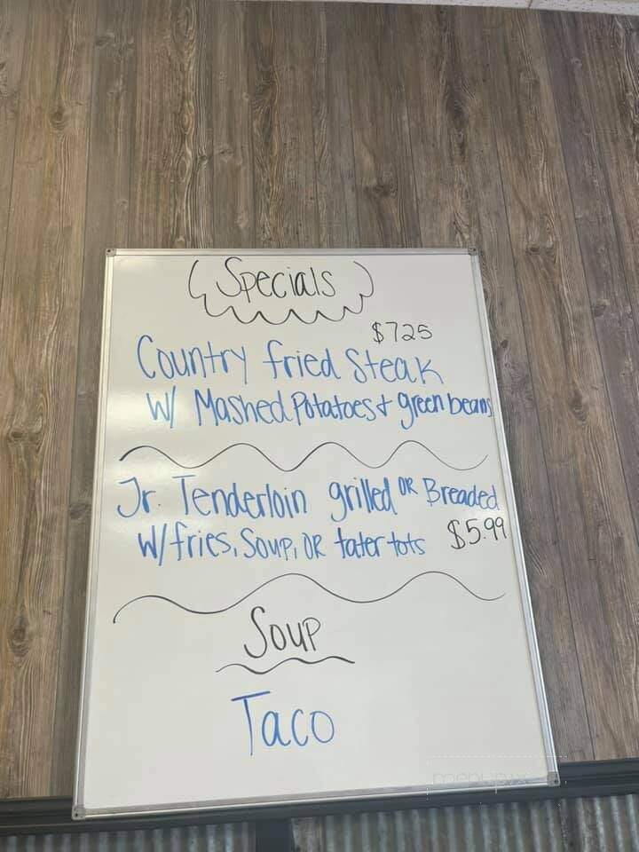 Log House Restaurant - Argos, IN menu_pic