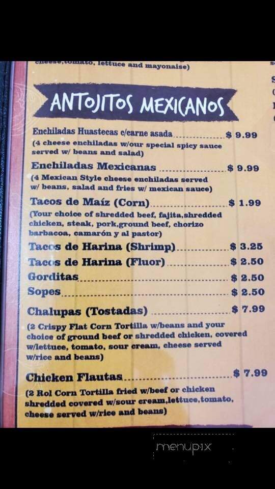 Mi Valles Restaurant - Vardaman, MS menu_pic