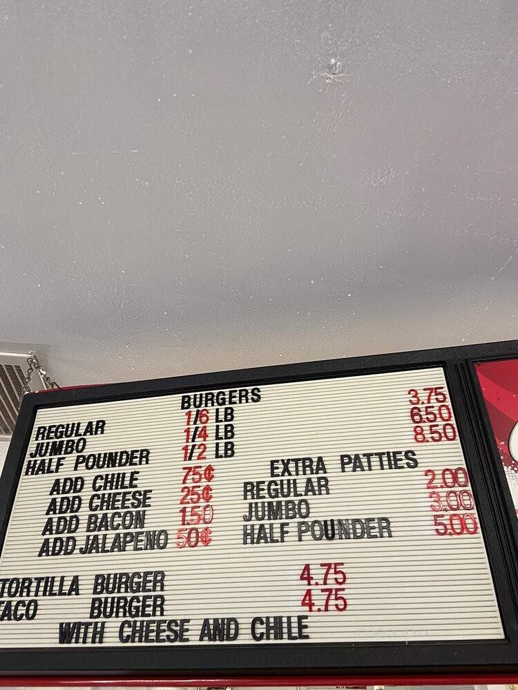 Circle T Drive-In - Belen, NM menu_pic