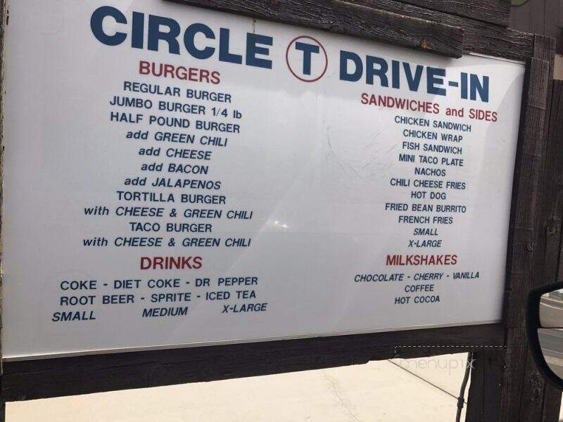 Circle T Drive-In - Belen, NM menu_pic