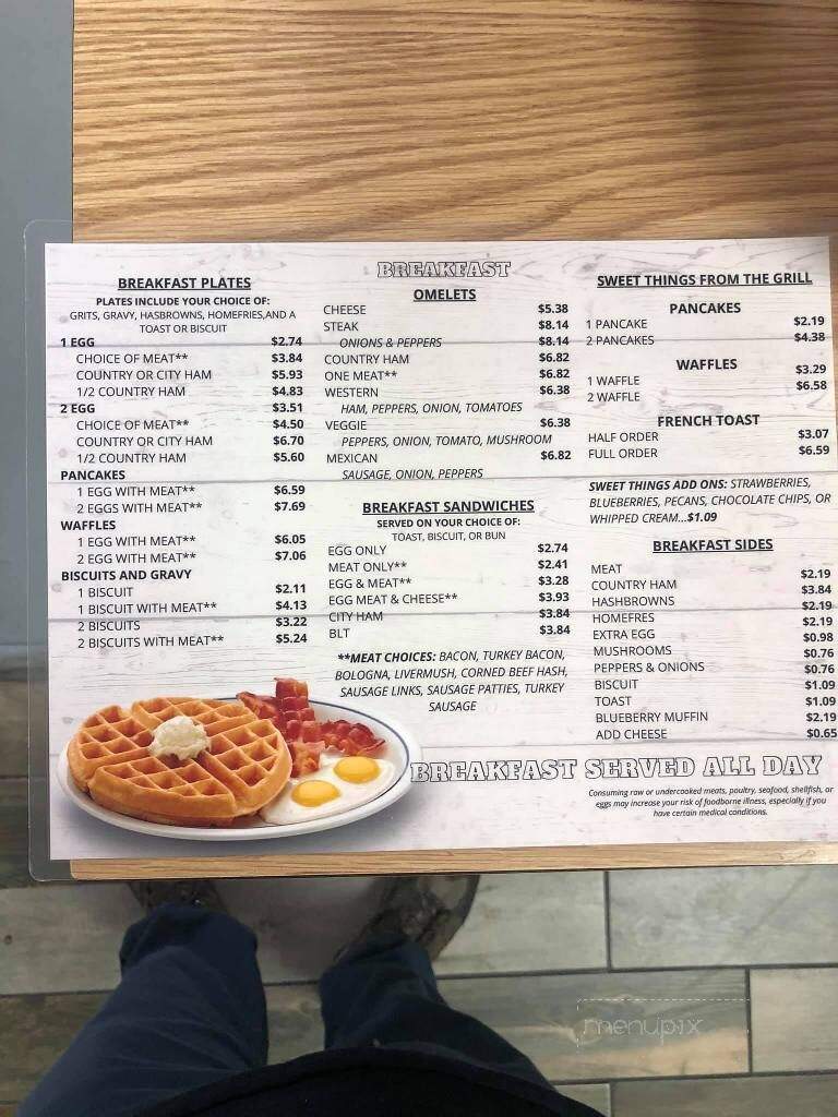 Carolina Cafe - Spindale, NC menu_pic