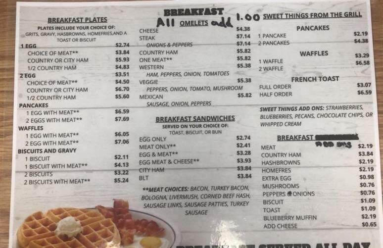 Carolina Cafe - Spindale, NC menu_pic