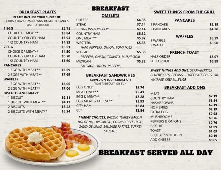 Carolina Cafe - Spindale, NC menu_pic