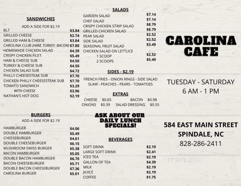 Carolina Cafe - Spindale, NC