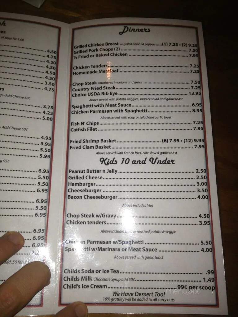 Ft Mitchell Grill - Fort Mitchell, AL menu_pic