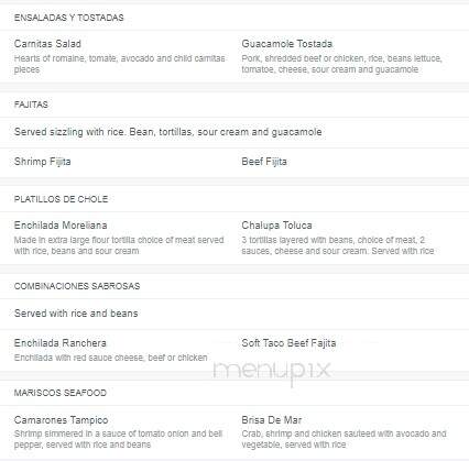 Dona Maria Restaurant - La Canada Flintridge, CA menu_pic