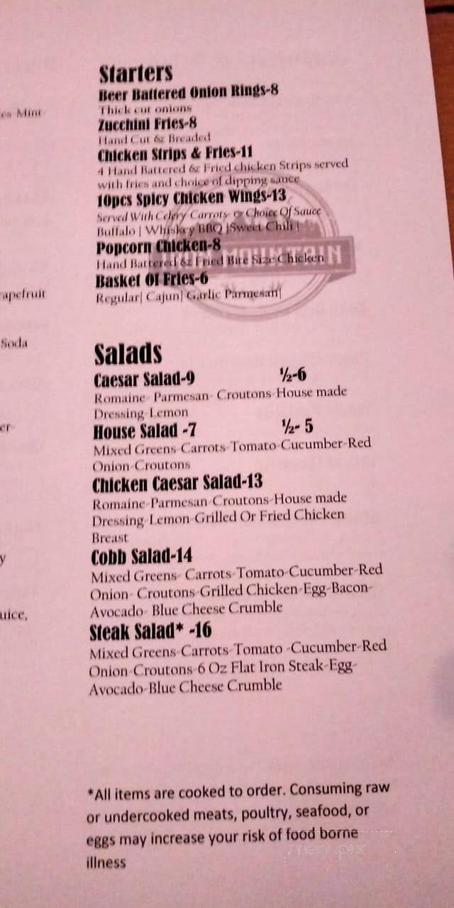 Iron Mountain Bar & Grill - Sedro-Woolley, WA menu_pic