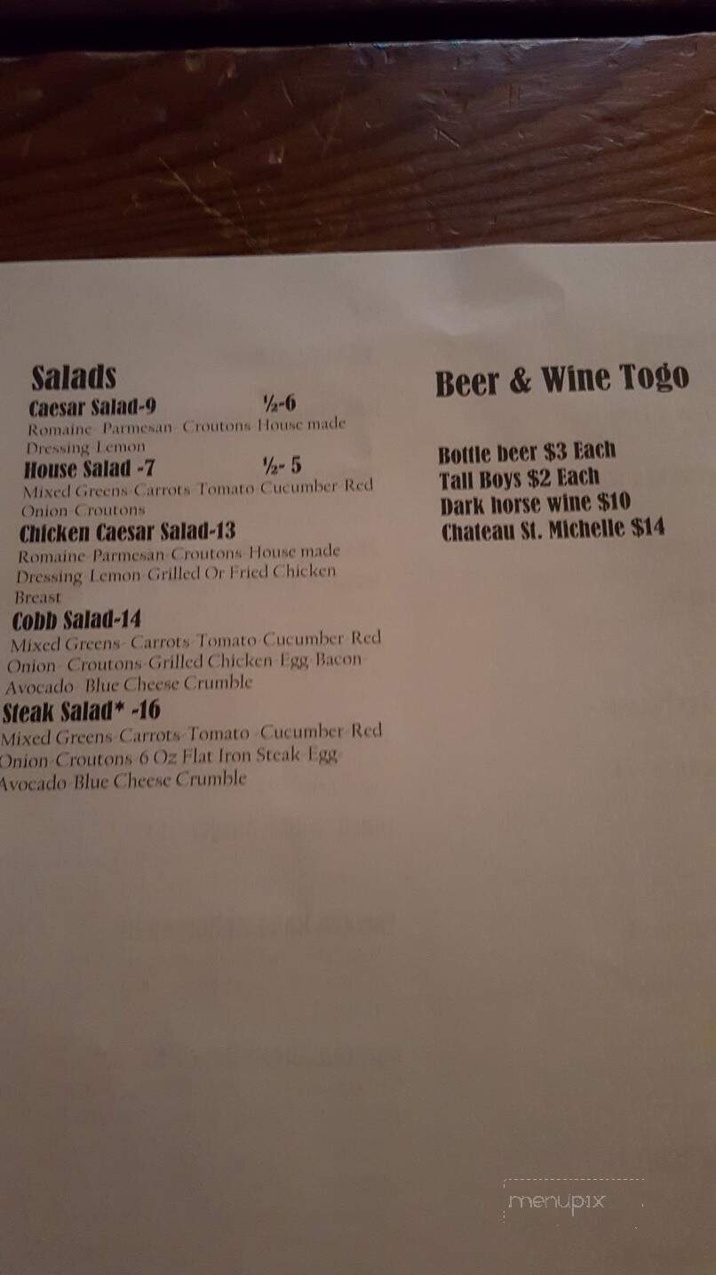 Iron Mountain Bar & Grill - Sedro-Woolley, WA menu_pic