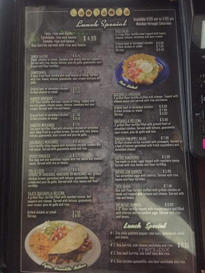 Avocado's Grill - Paragould, AR menu_pic