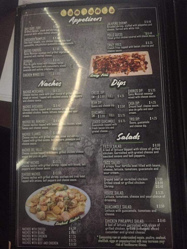 Avocado's Grill - Paragould, AR menu_pic