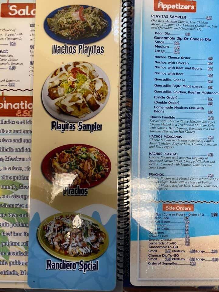Las Playitas - Greers Ferry, AR menu_pic