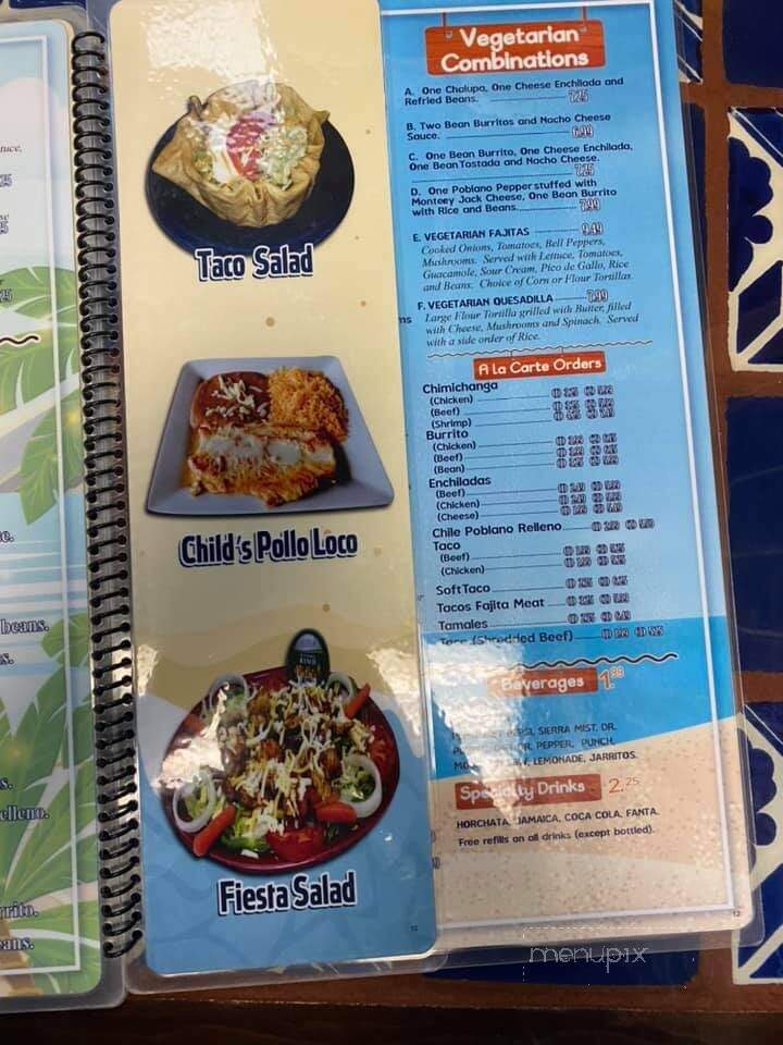 Las Playitas - Greers Ferry, AR menu_pic
