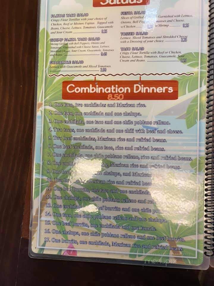 Las Playitas - Greers Ferry, AR menu_pic