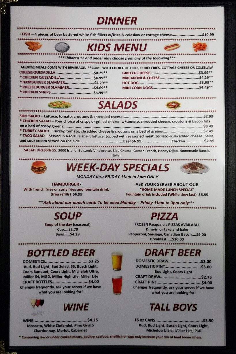 Scorz Bar and Grill - Mount Vernon, IA menu_pic
