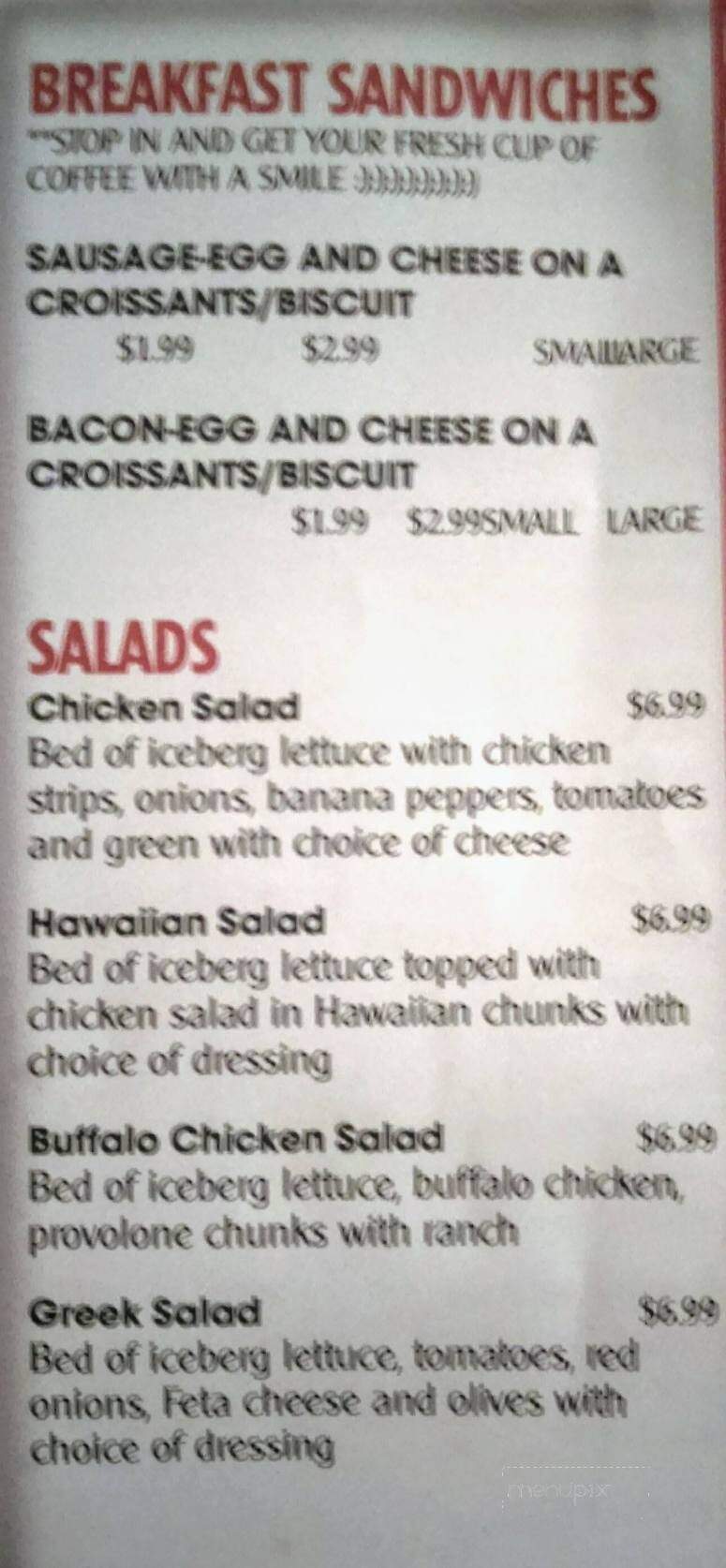 Columbia Deli - Columbia Station, OH menu_pic