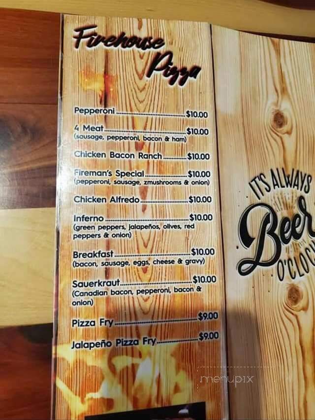 Hide-A-While Bar - Mondovi, WI menu_pic