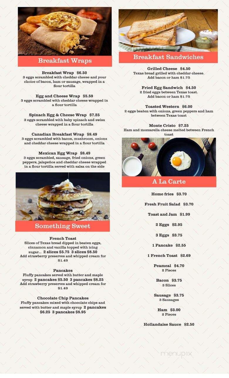 Little D's Family Restaurant - Barrie, ON menu_pic