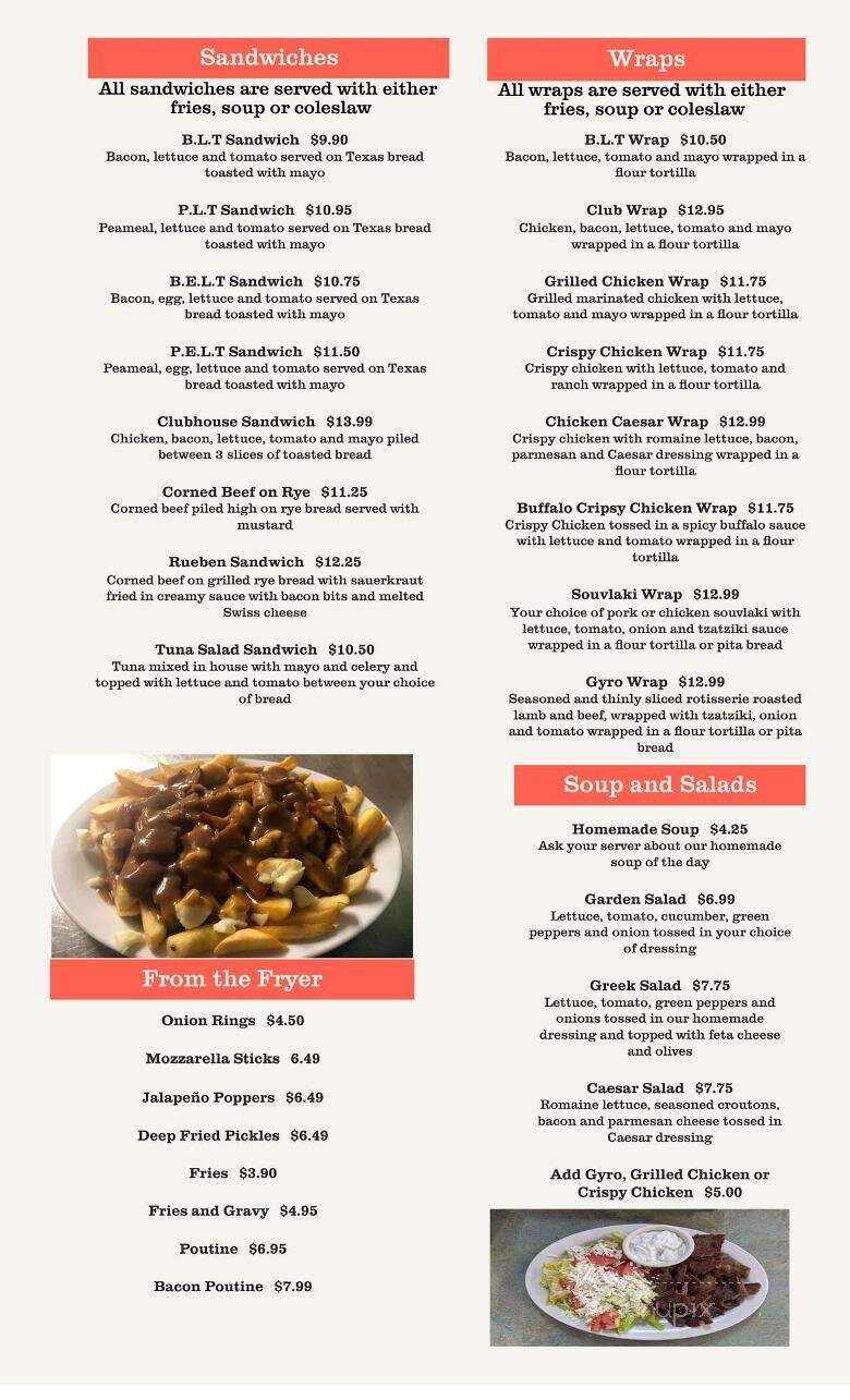 Little D's Family Restaurant - Barrie, ON menu_pic