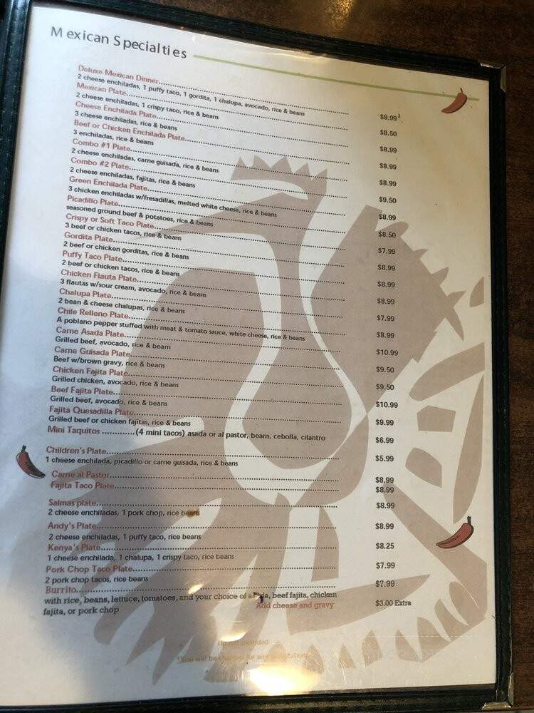 Benjamin's Kitchen - Von Ormy, TX menu_pic