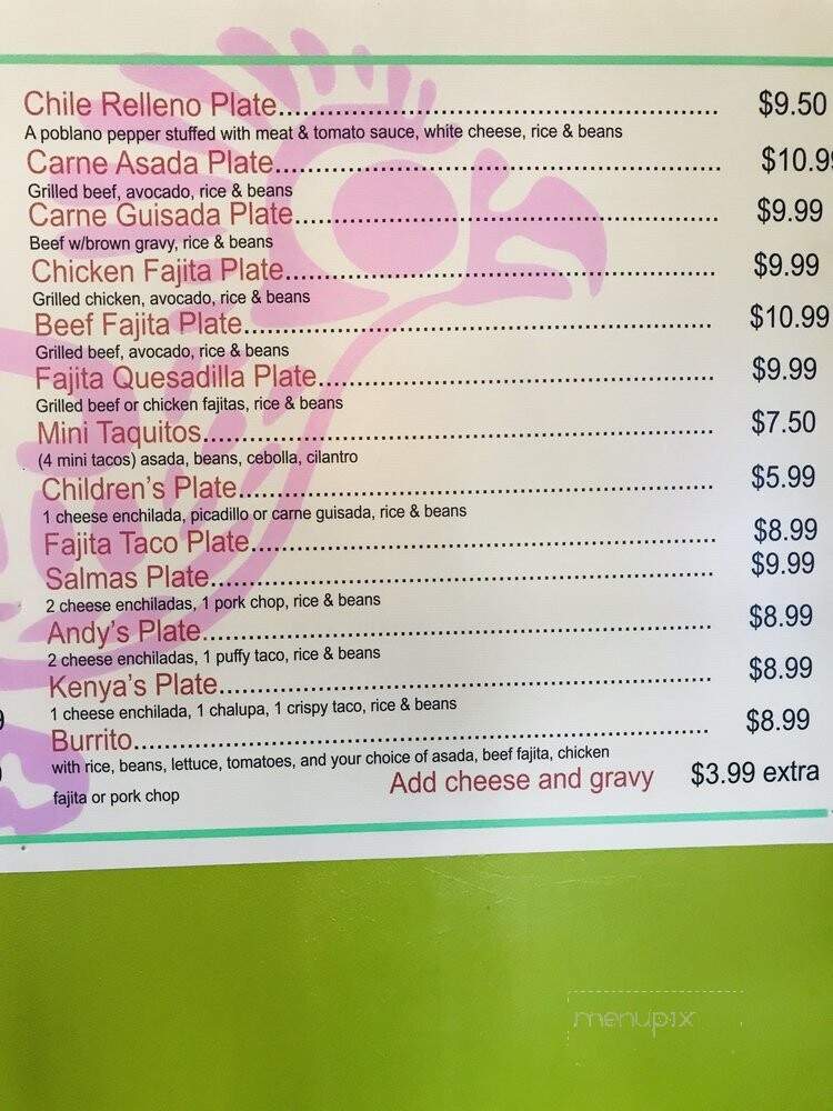 Benjamin's Kitchen - Von Ormy, TX menu_pic