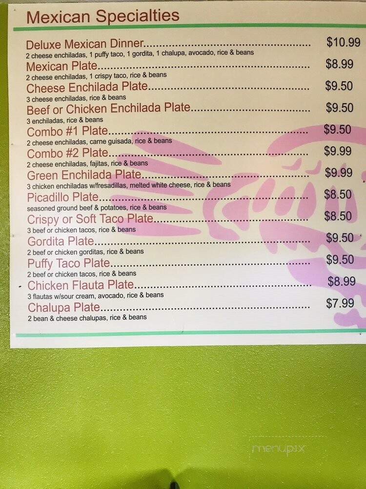 Benjamin's Kitchen - Von Ormy, TX menu_pic