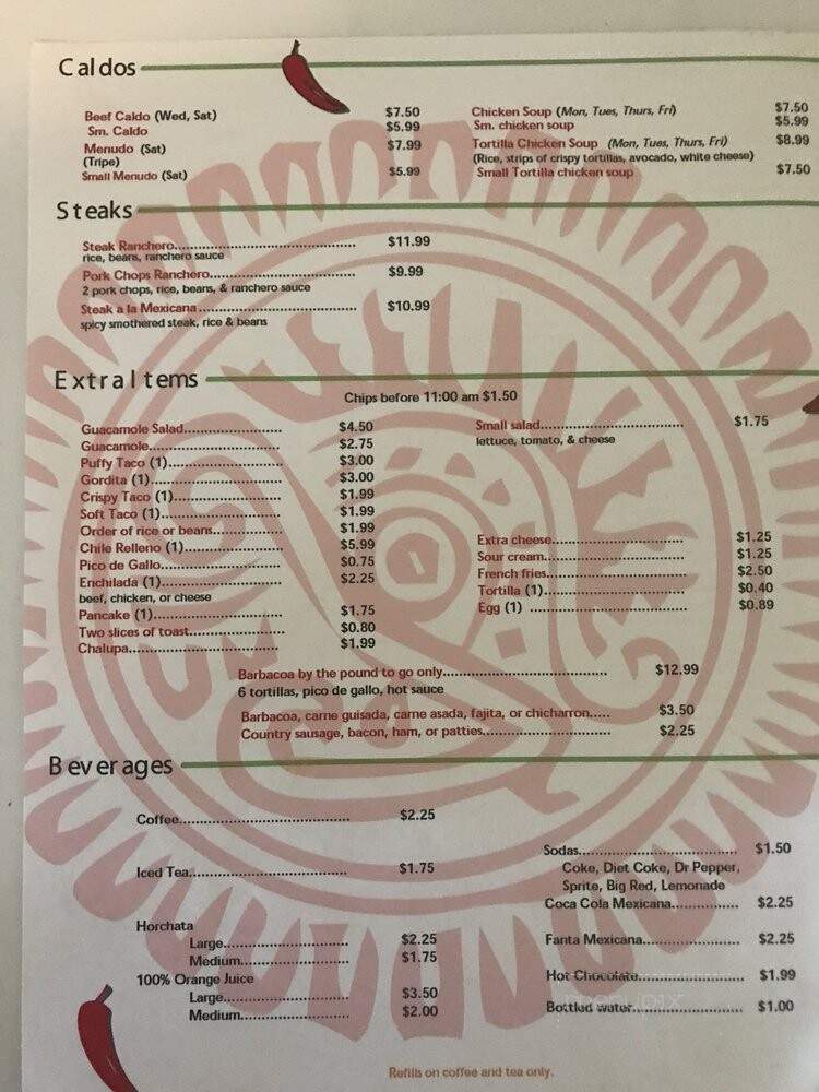 Benjamin's Kitchen - Von Ormy, TX menu_pic