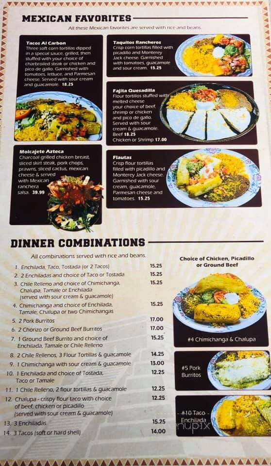 El Rey Azteca Family Mexican Restaurant - East Wenatchee, WA menu_pic