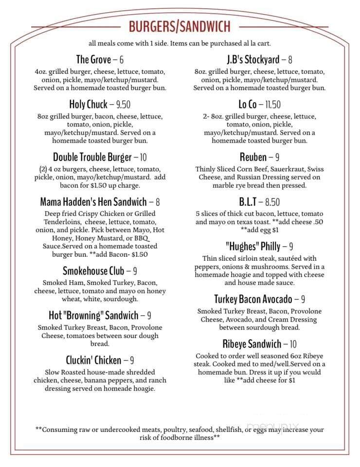 Black Sheep Diner - Auburn, KY menu_pic