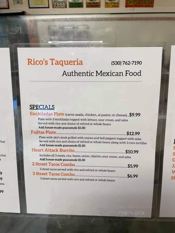 Rico's Taqueria - Paradise, CA