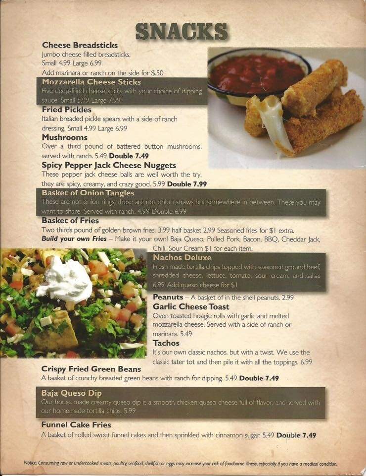 Peanut Food & Spirits - Fort Wayne, IN menu_pic