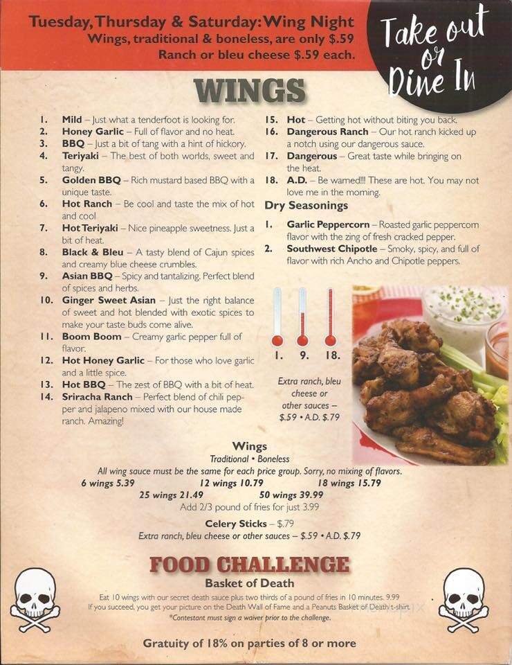 Peanut Food & Spirits - Fort Wayne, IN menu_pic