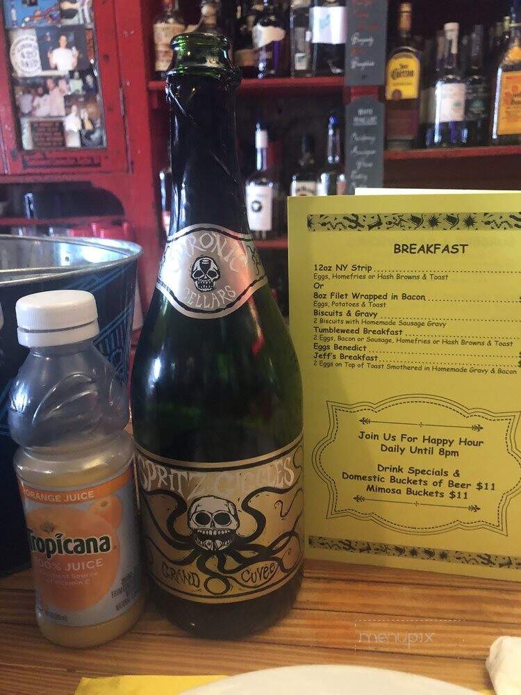 Tumbleweed Connection - Dayton, OH menu_pic