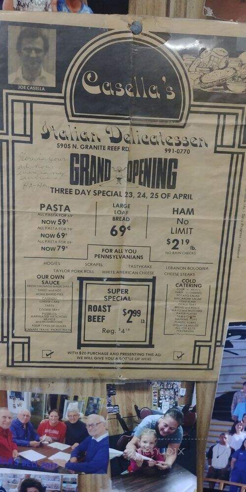 Casella's Italian Delicatessen - Scottsdale, AZ menu_pic