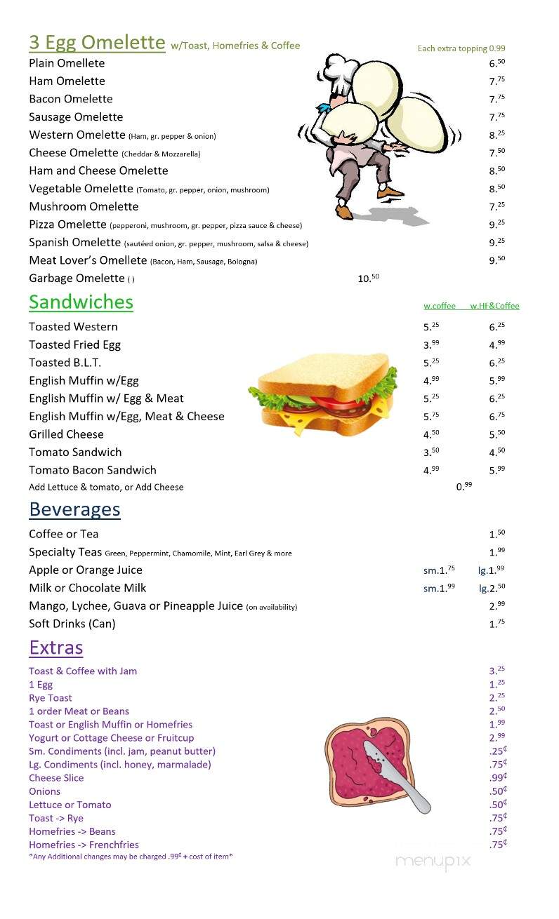 Family Corner Restaurant - Cornwall, ON menu_pic