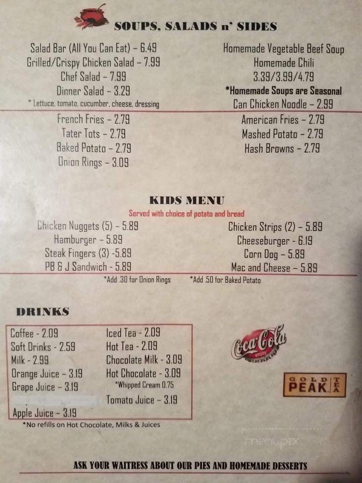 Hanna's Corner - Garden City, KS menu_pic
