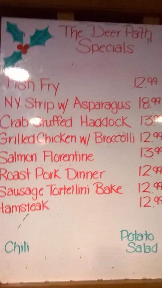 Deer Path - New Berlin, NY menu_pic