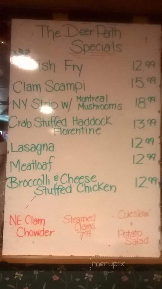 Deer Path - New Berlin, NY menu_pic