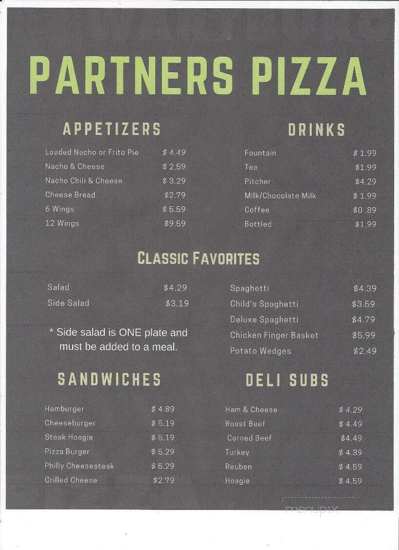 Partner's Pizza - Wartburg, TN