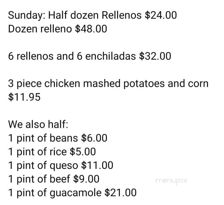 Sotos Family Restaurant - Wheeler, TX menu_pic