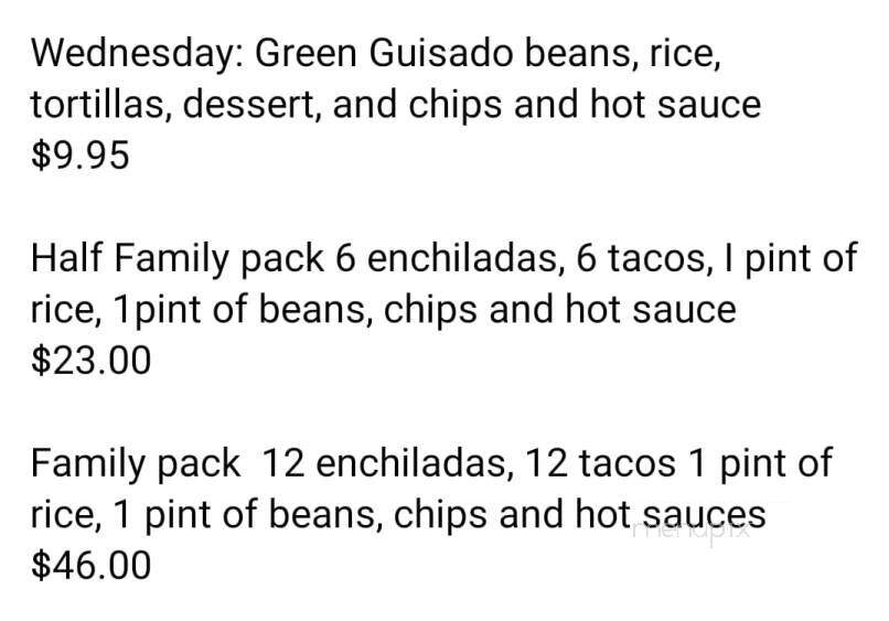 Sotos Family Restaurant - Wheeler, TX menu_pic