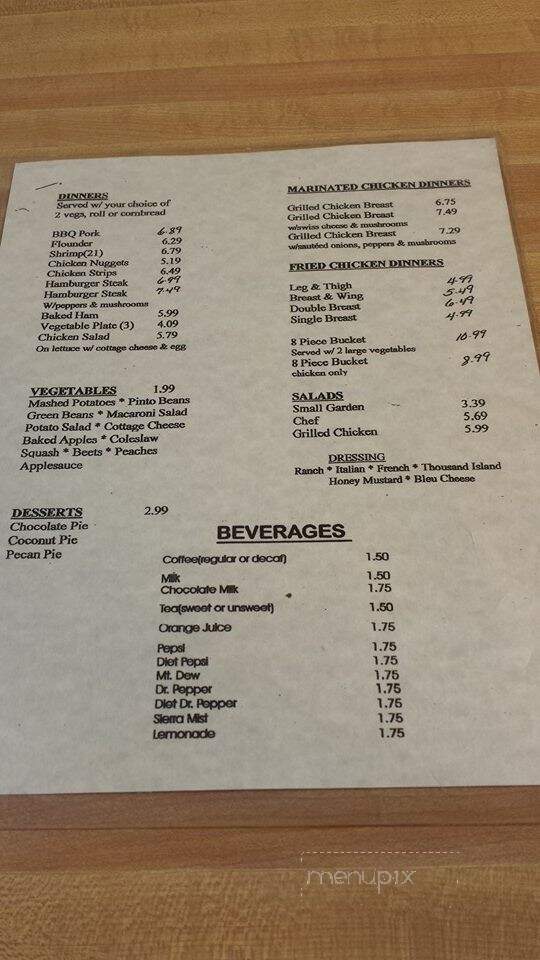 Jim's Grill - Willis, VA menu_pic