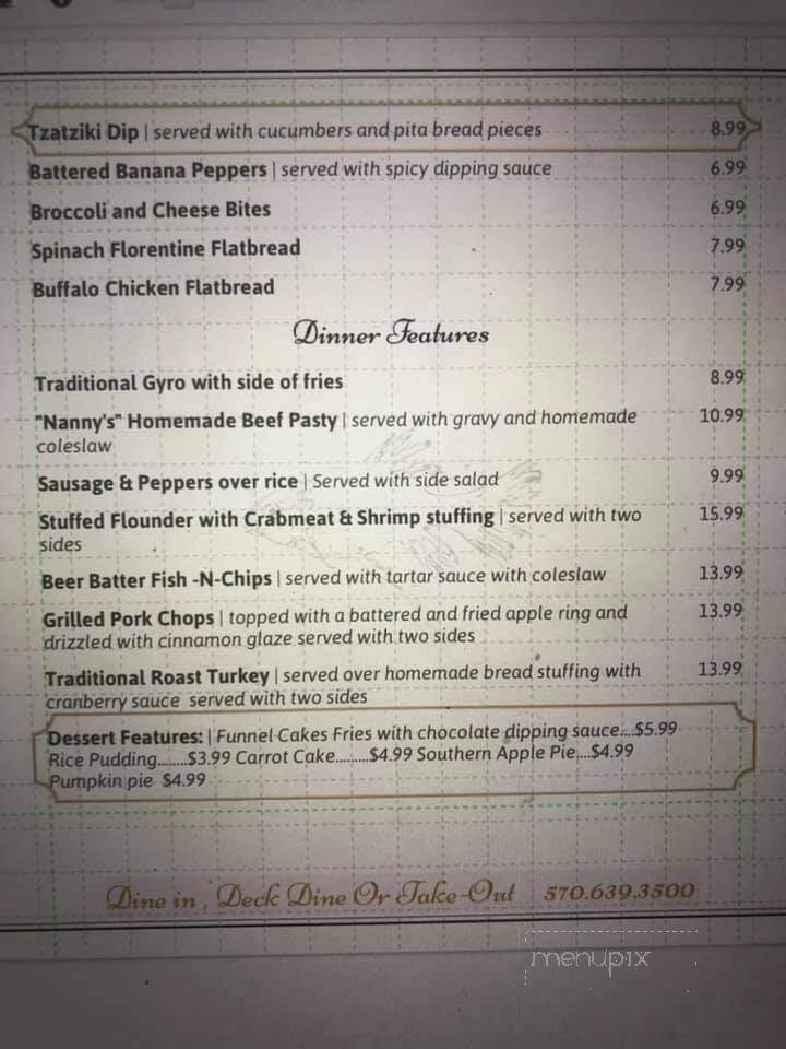 Fishtales Bar & Grill - Harveys Lake, PA menu_pic
